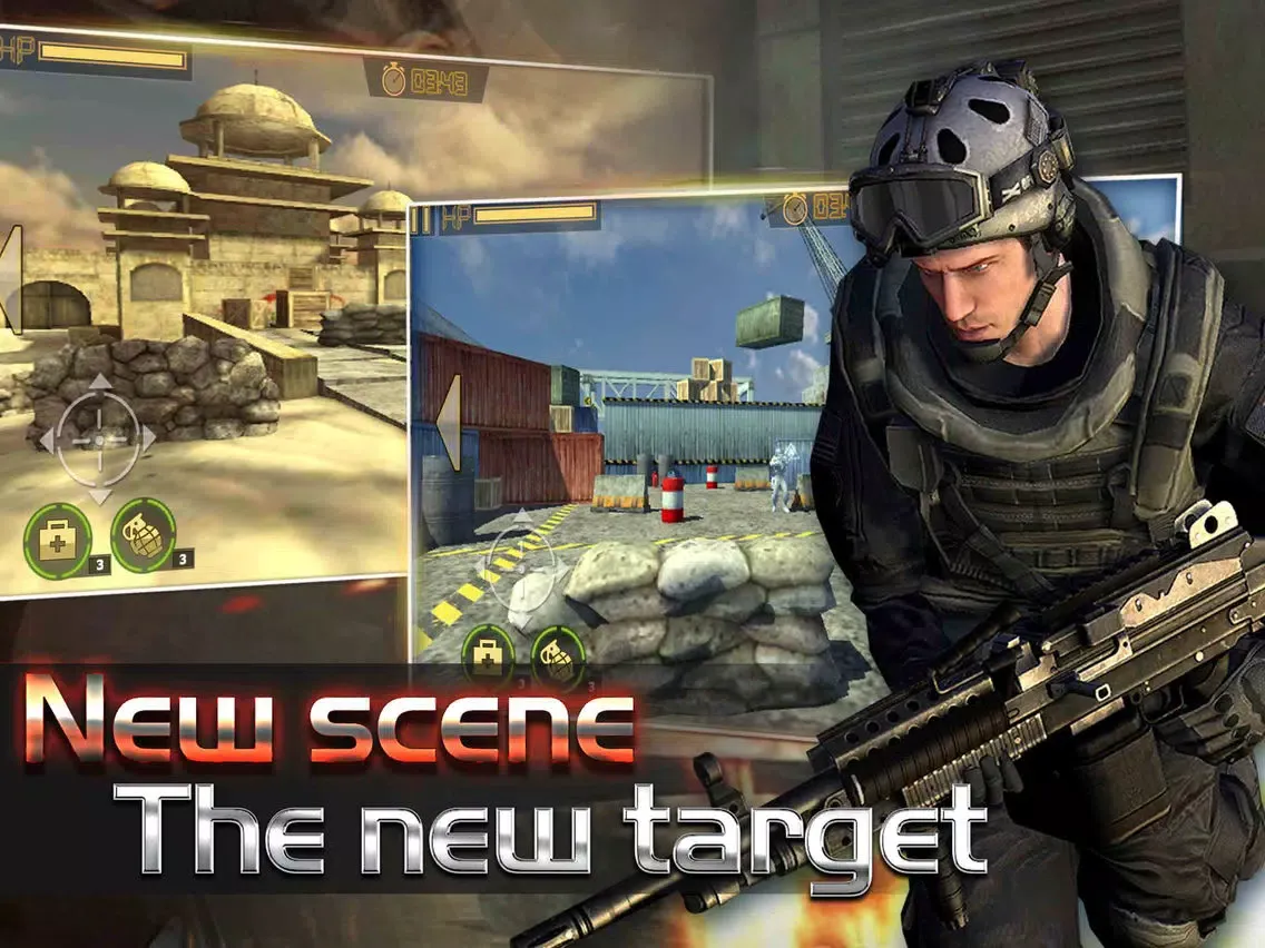 Tangkapan layar Commando Shooter : Frontline - free fps shooting game iPad 