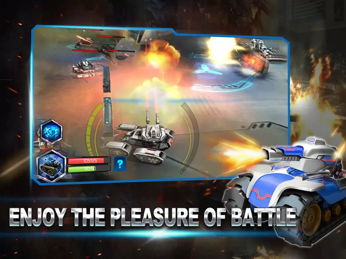 تصاویر Tank Battle Hero - Modern Iron War Games on Mobile iPad 