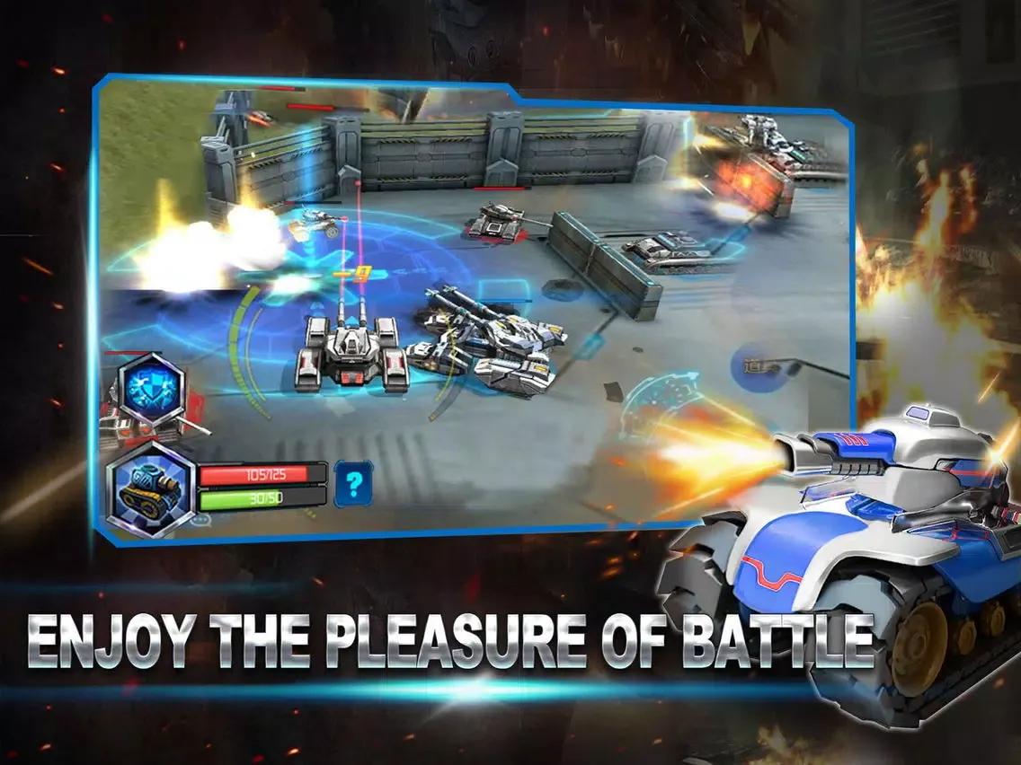 تصاویر Tank Battle Hero - Modern Iron War Games on Mobile iPad 