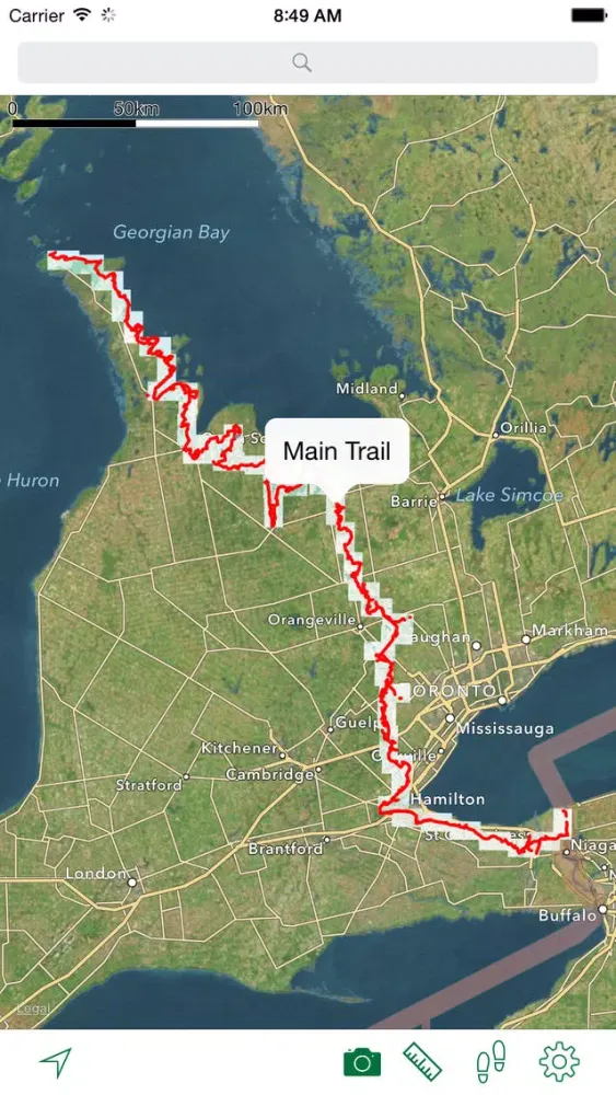 Capturas de tela do The Bruce Trail