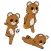 Active raccoon dog sticker 2