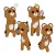 Active raccoon dog sticker 3