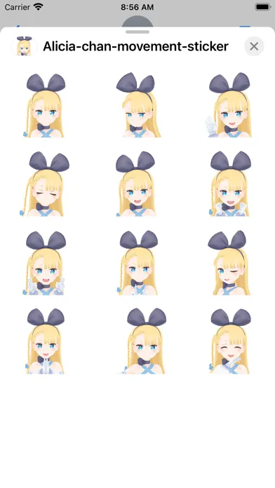 Alicia-chan's moving sticker应用截图