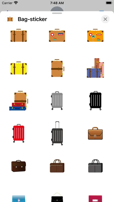 Screenshot di Bag sticker