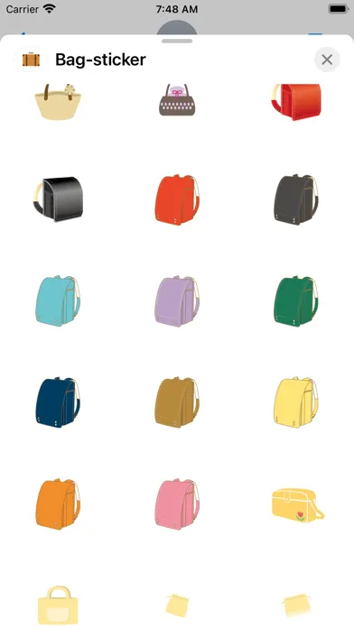 Screenshot di Bag sticker
