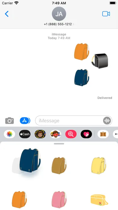 Screenshot di Bag sticker