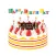 Birthday celebration sticker