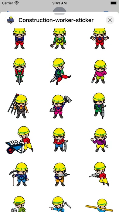 Construction worker sticker Screenshots