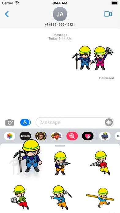 Construction worker sticker Screenshots