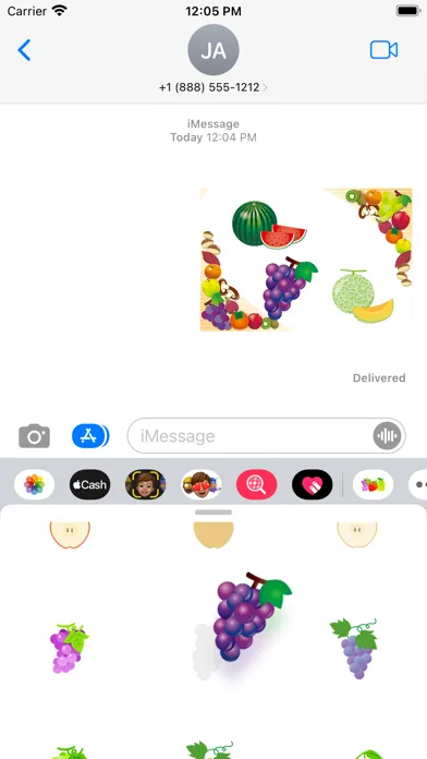 Cute fruit sticker 스크린샷