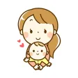Cute mother and baby Cute mother and baby