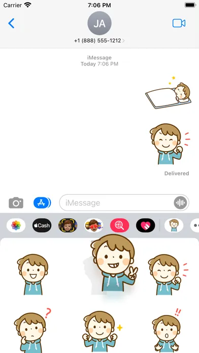 Energetic boy sticker Screenshots