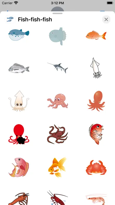 Capturas de tela do Fish fish fish sticker
