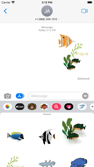 Capturas de tela do Fish fish fish sticker