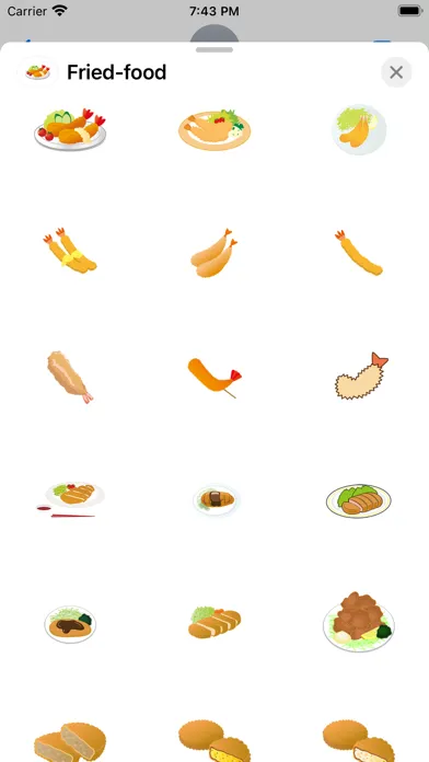 Capturas de pantalla de Fried food sticker