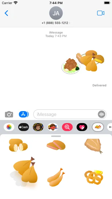 Capturas de pantalla de Fried food sticker
