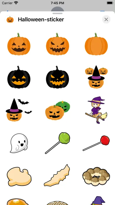 Halloween cute sticker 스크린샷