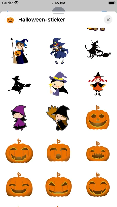 Halloween cute sticker 스크린샷