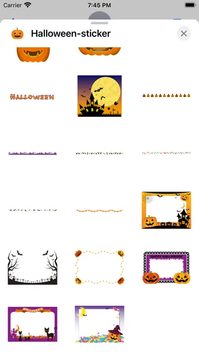 Halloween cute sticker 스크린샷