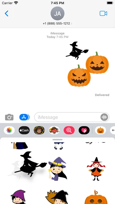 Halloween cute sticker 스크린샷