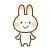 Punipuni rabbit sticker