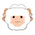 Sheep ball sticker