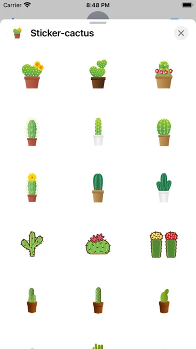 Sticker cactus سکرین شاٹس