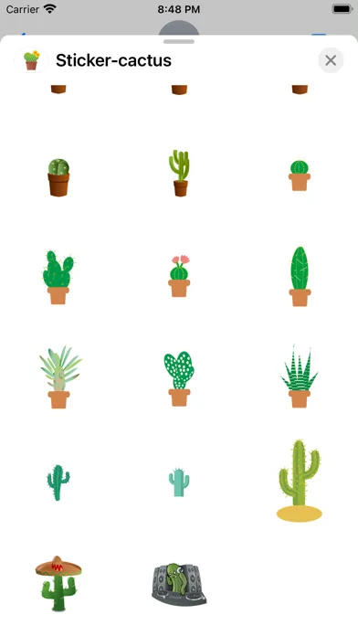 Sticker cactus سکرین شاٹس