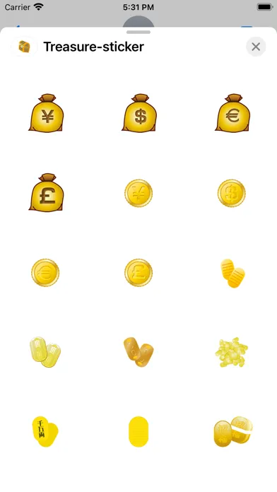 صور Treasure sticker