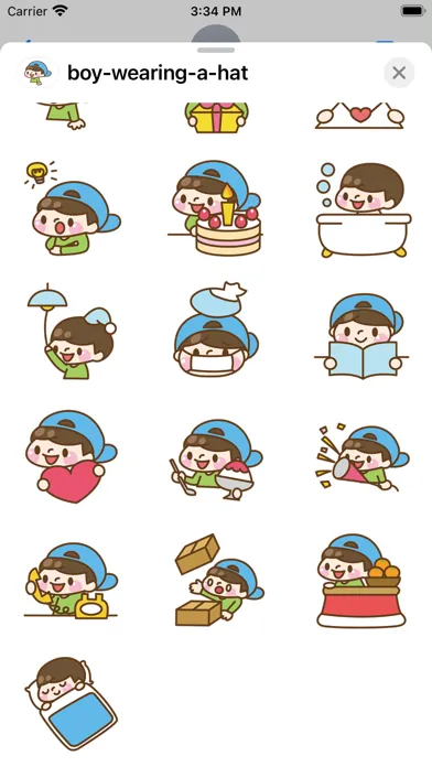 Capturas de tela do boy wearing a hat