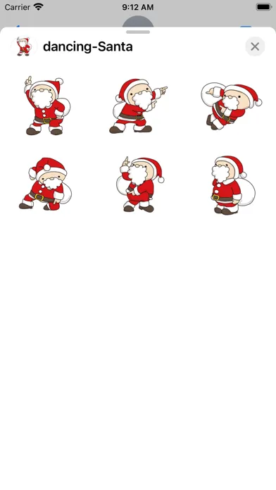 Tangkapan skrin I'm dancing, Santa