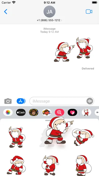 Tangkapan skrin I'm dancing, Santa