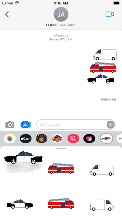 Capturas de tela do moving car stickers