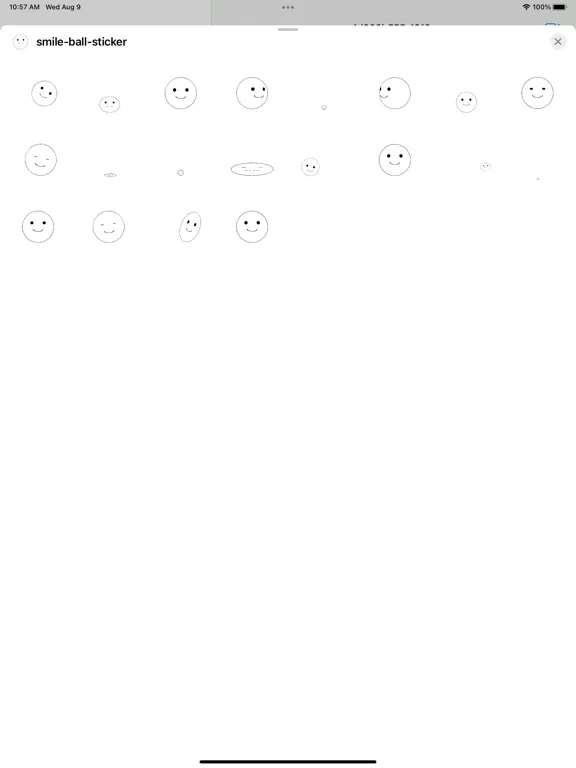 smile ball sticker iPad  Ekran Görüntüleri