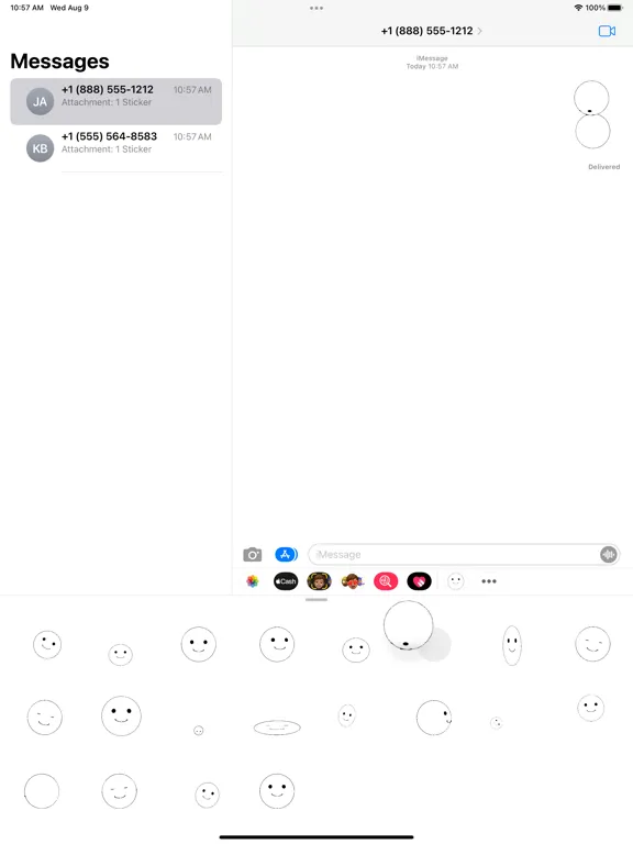 smile ball sticker iPad  Ekran Görüntüleri