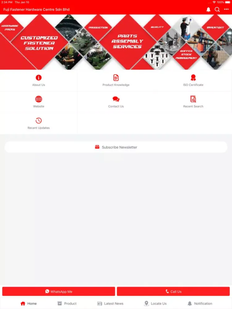 Fuji Fastener Hardware Centre iPad  स्क्रीनशॉट