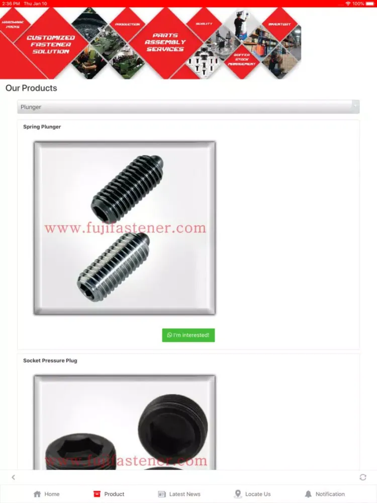 Fuji Fastener Hardware Centre iPad  स्क्रीनशॉट