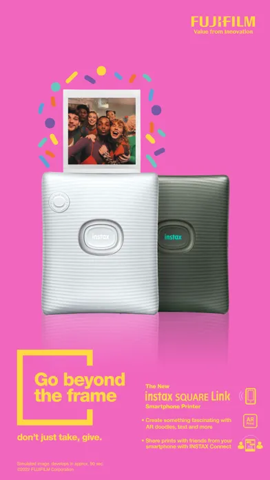 Captures d'écran de INSTAX SQUARE Link