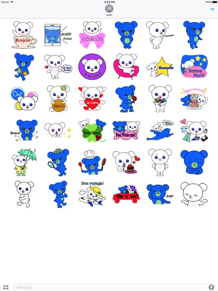 Screenshot di The little french bears "Lola&Enzo" iPad 