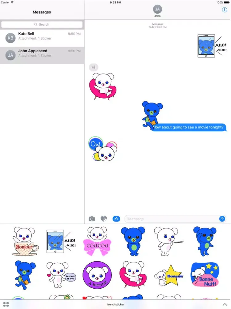 Screenshot di The little french bears "Lola&Enzo" iPad 