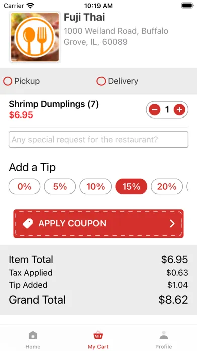 Zrzuty ekranu Fuji Thai