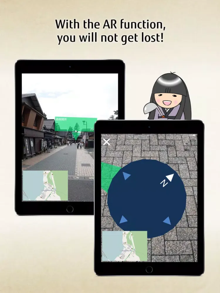App to enjoy Hakone Checkpoint iPad  Screenshots
