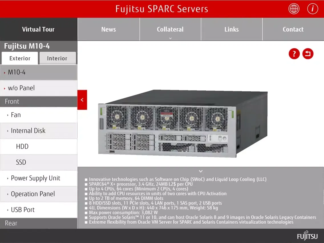 Fujitsu SPARC Servers iPad 应用截图