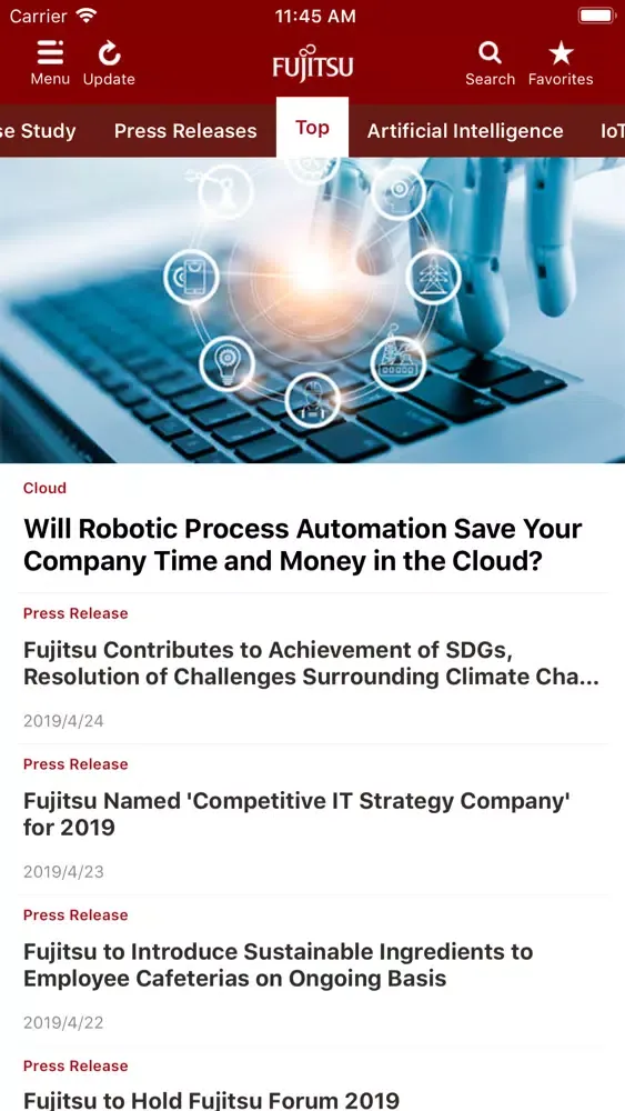 FUJITSU OFFICIAL স্ক্রিনশট