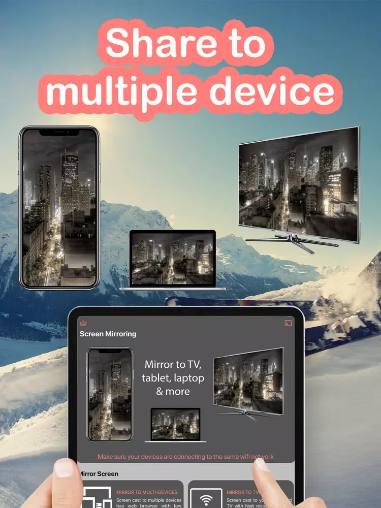 Ảnh chụp màn hình của Screen Mirroring & Cast For TV iPad 
