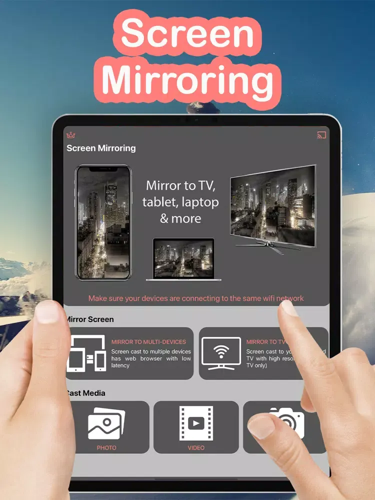 Ảnh chụp màn hình của Screen Mirroring & Cast For TV iPad 
