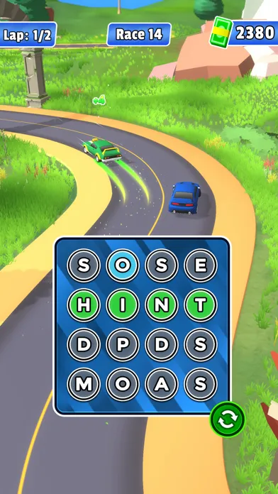 Capturas de tela do Word Blitz Race