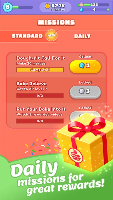 Capturas de tela do Merge Bakery