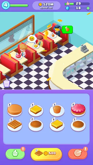 Capturas de tela do Merge Bakery