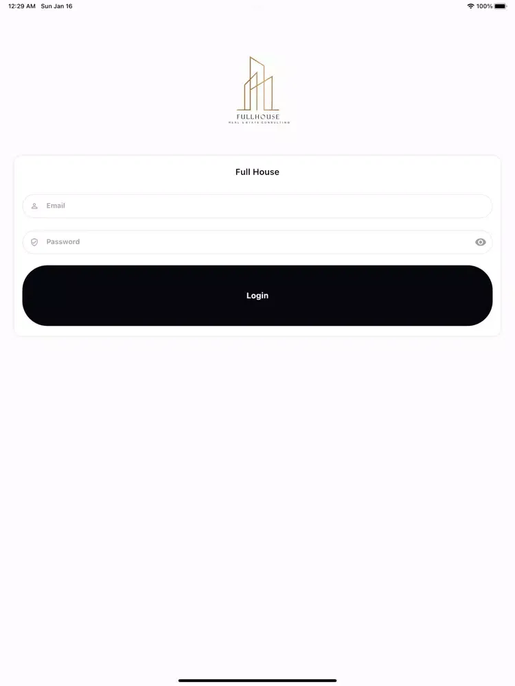 Full House CRM iPad  Screenshots